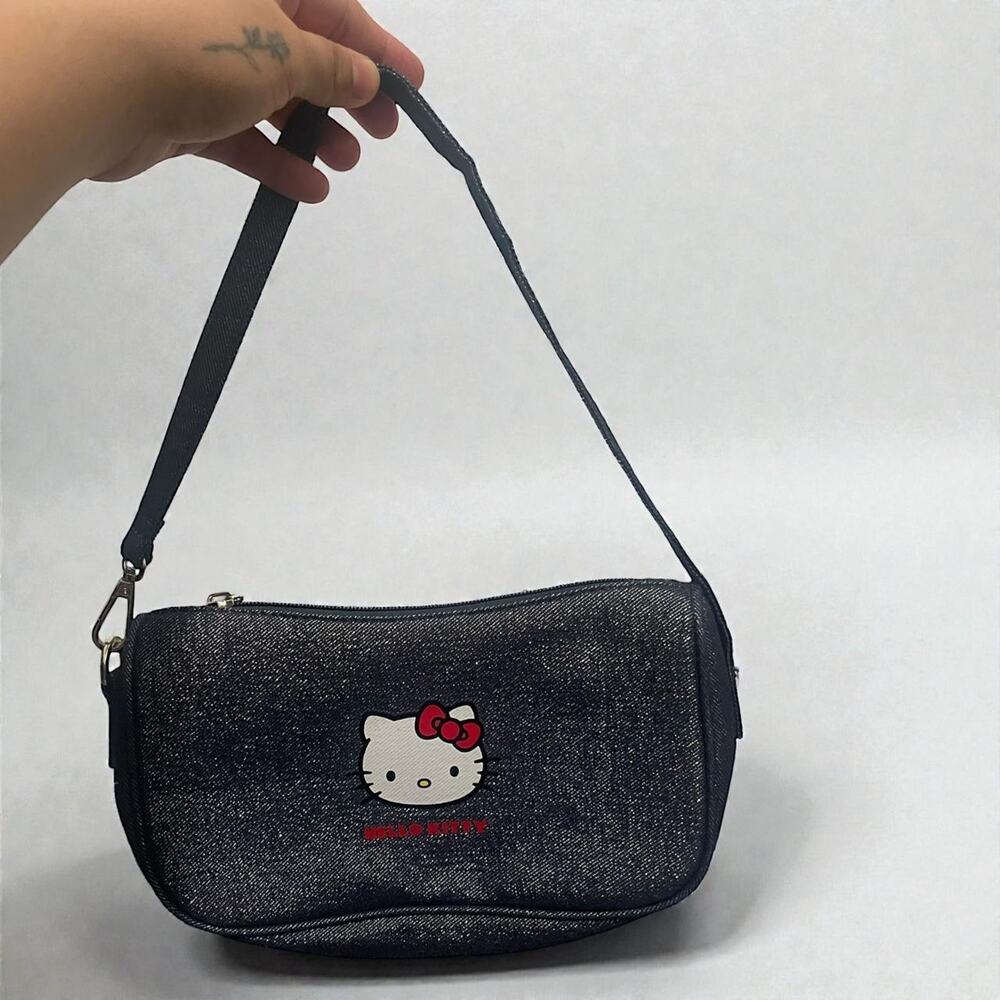 Hello kitty denim shoulder bag